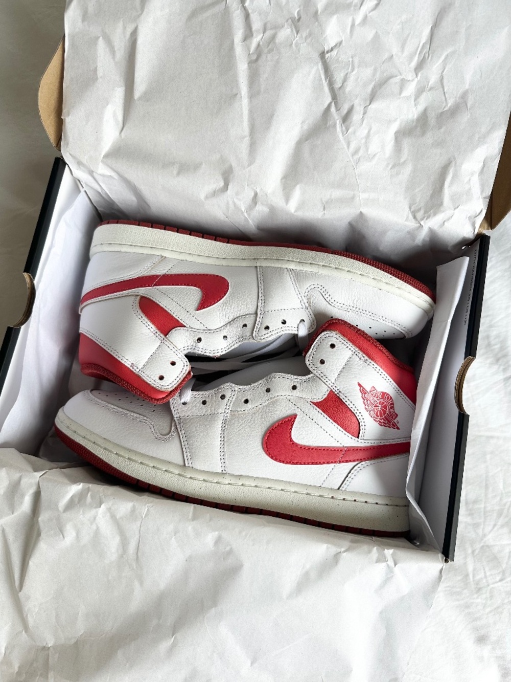 🆕 Nike Air Jordan 1 Mid Se Leather Sneakers US 10.5